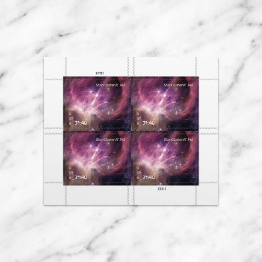 (2025) Star Cluster Priority Mail Express Stamps, Sheet of 4