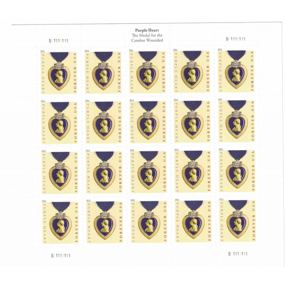 (2019) US Purple Heart Forever Stamps