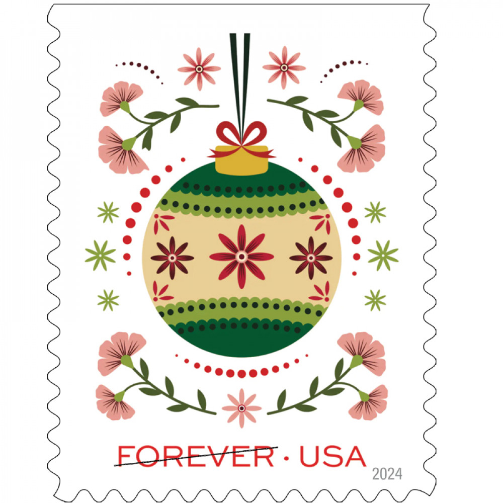 (2024) Holiday Joy Forever Stamps, Book of 20|Multiple Stamp Designs