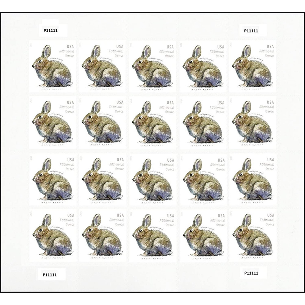 (2021) Brush Rabbit Additional Ounce Forever Postage Stamps