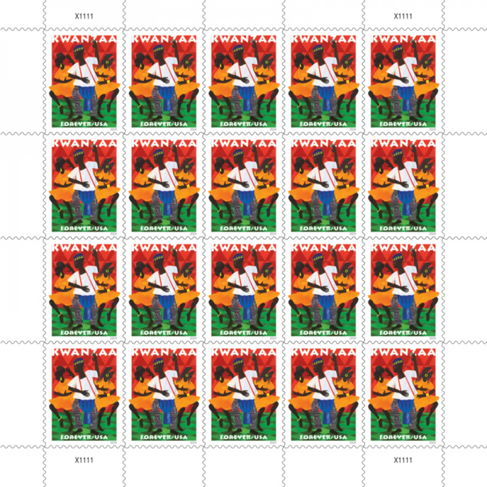 Kwanzaa 2024 Forever Stamps, Sheet of 20