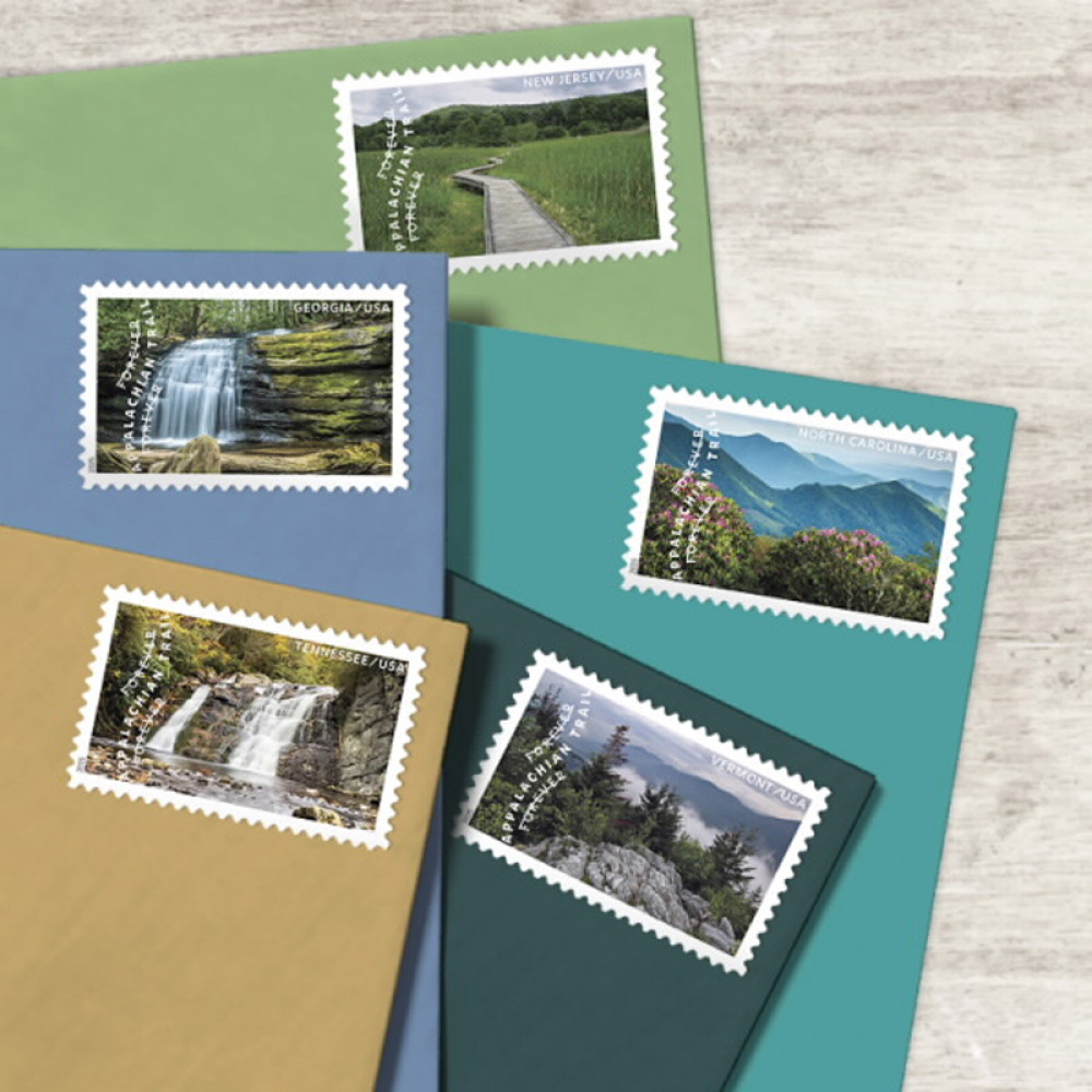 (2025) The Appalachian Trail Forever Stamps, Sheet of 15 | Multiple Stamp Designs