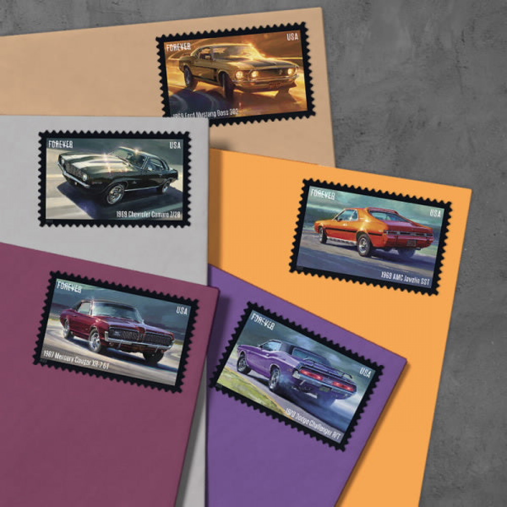 (2022) USPS Pony Cars Stamps