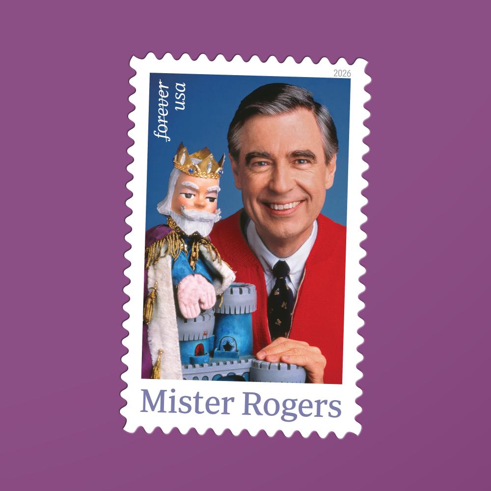 (2026) Mister Rogers Forever Stamps, Sheet of 20